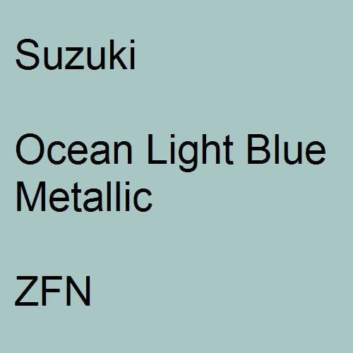 Suzuki, Ocean Light Blue Metallic, ZFN.